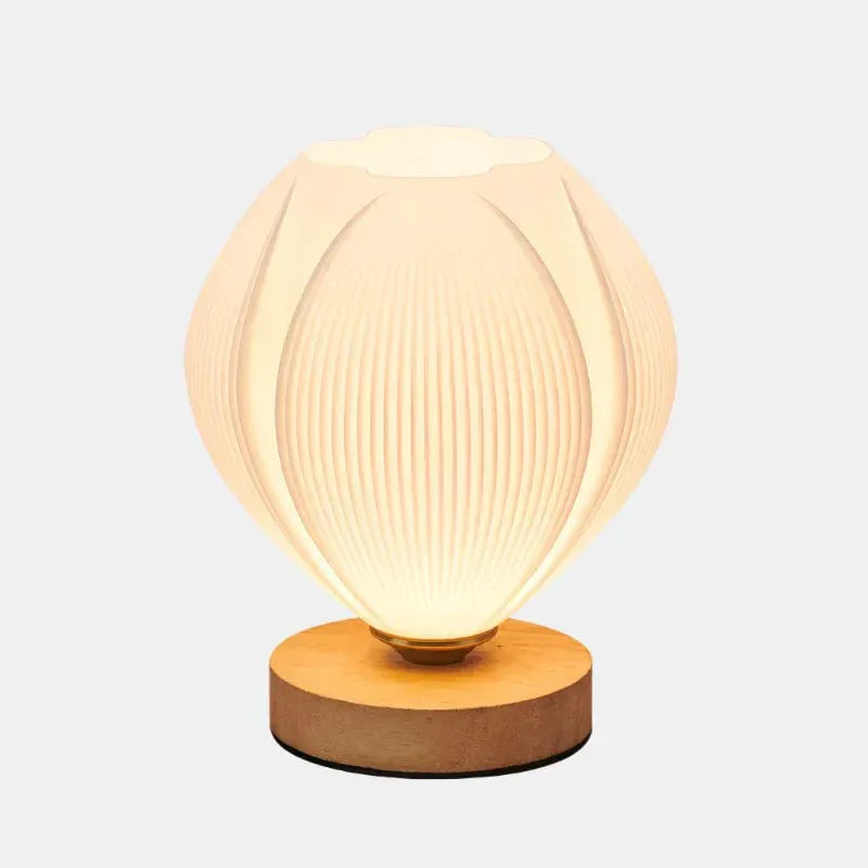 Lampe de table minimaliste en bois à la lueur douce - Rondor