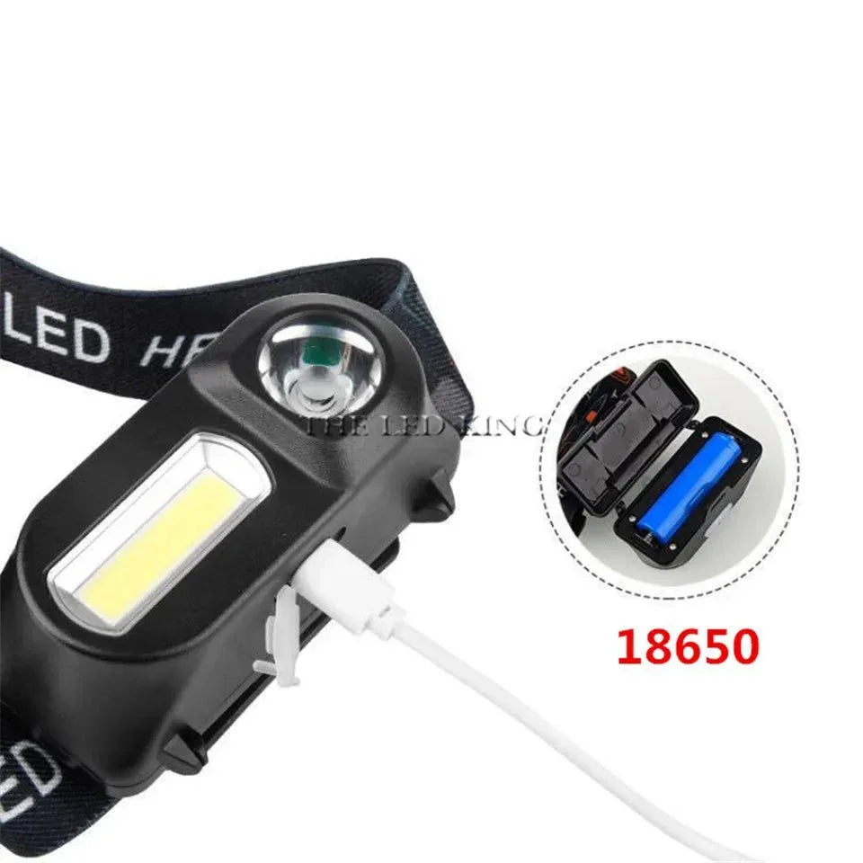 Lampe Frontale LED Ultra Puissante – 2000 Lumens Rechargeable USB - Rondor