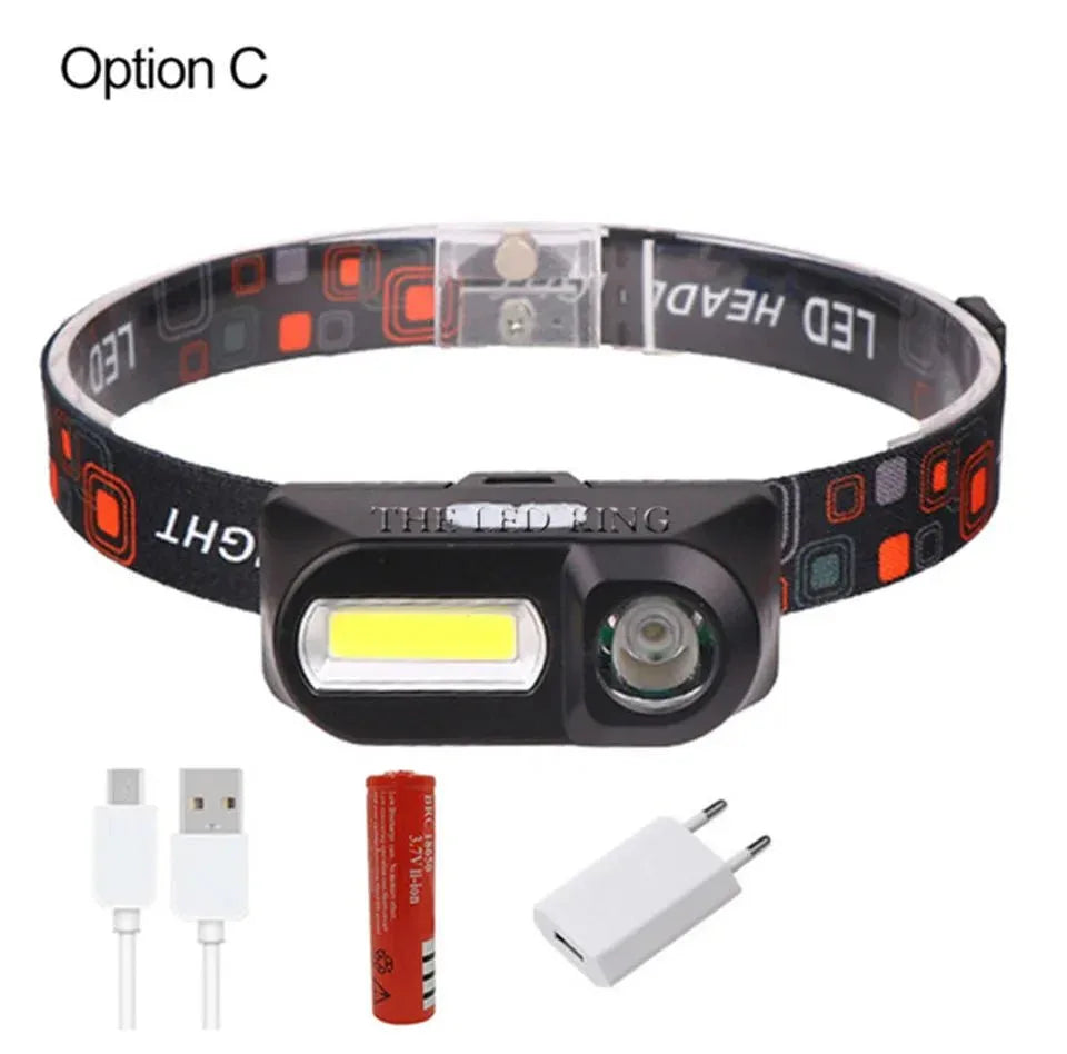 Lampe Frontale LED Ultra Puissante – 2000 Lumens Rechargeable USB - Rondor