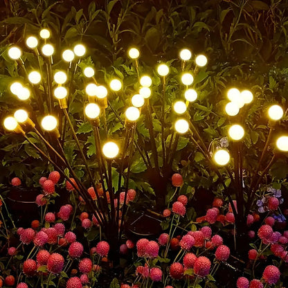 Lampes solaires LED effet luciole - une ambiance féerique au jardin
