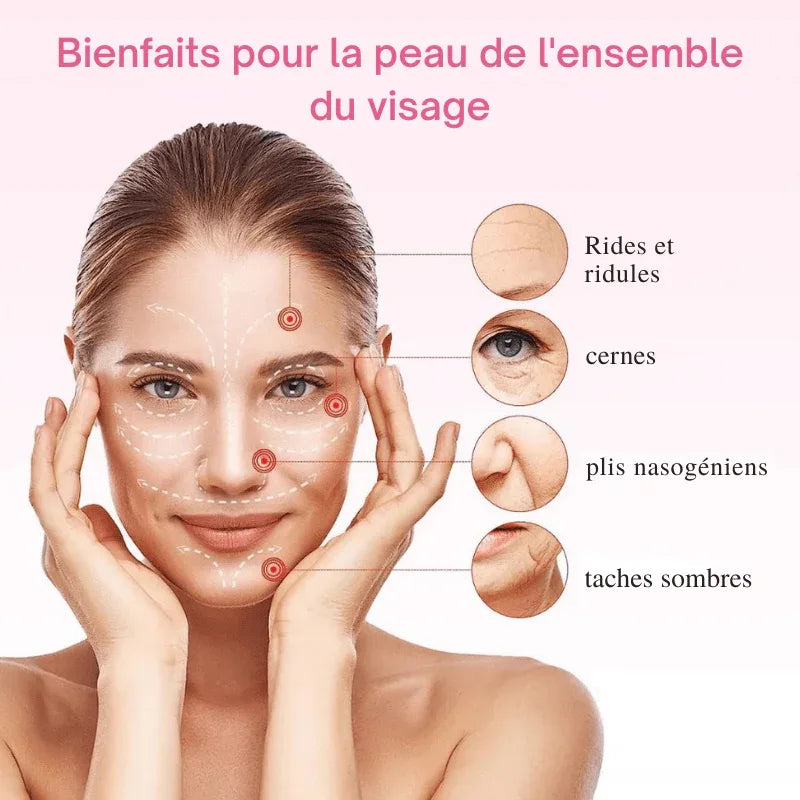 Lisseur Contour Yeux & Visage LED 7 couleurs + Vibration - Rondor