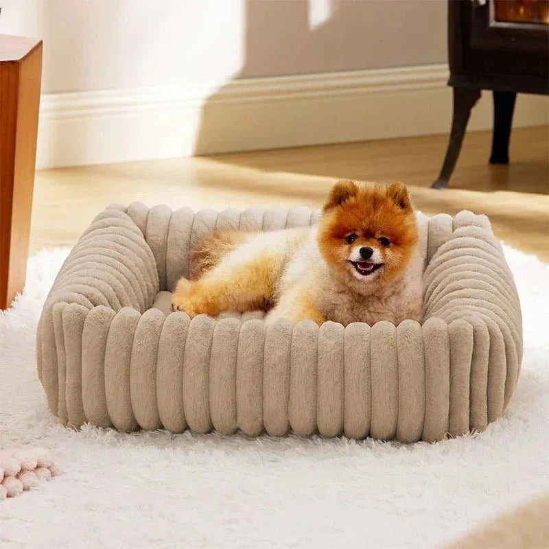 Lit rectangulaire en velours pour chien - Rondor