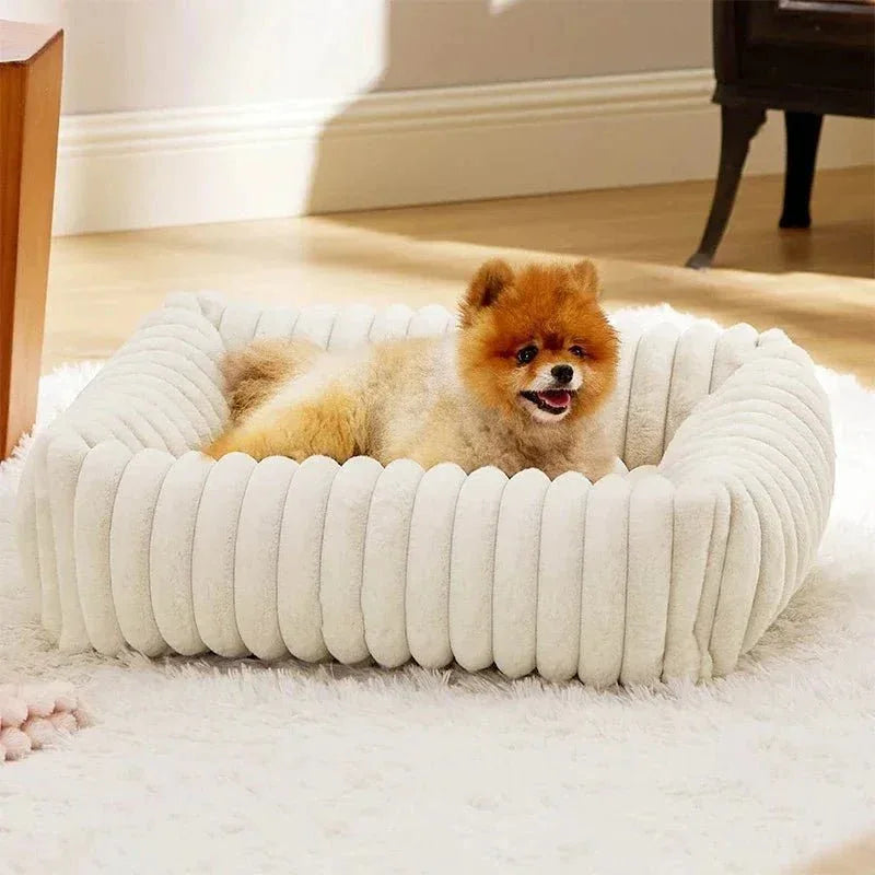 Lit rectangulaire en velours pour chien - Rondor