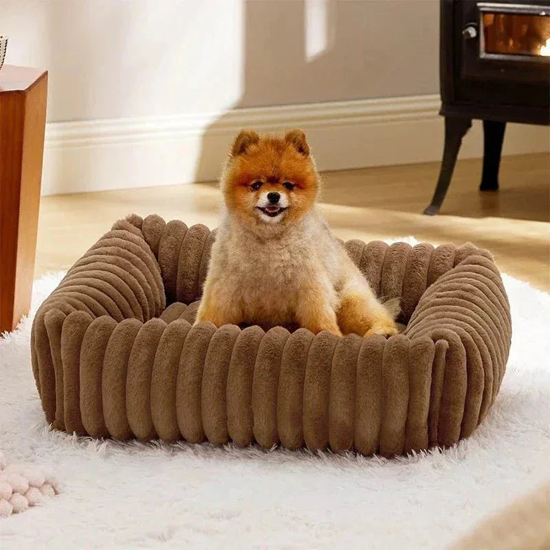 Lit rectangulaire en velours pour chien - Rondor