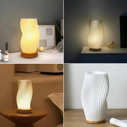 LumiTacto™ – Lampe de Table Dimmable Tactile en Bois Naturel | RONDOR - Rondor
