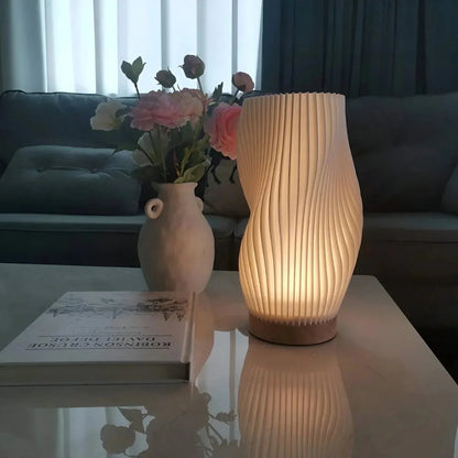 LumiTacto™ – Lampe de Table Dimmable Tactile en Bois Naturel | RONDOR - Rondor