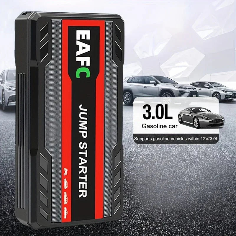 LuxAuto Elite Démarreur de Voiture Portable | Booster d'urgence et chargeur de batterie mobile pour camping - car 12V, idéal pour les voyages - Rondor