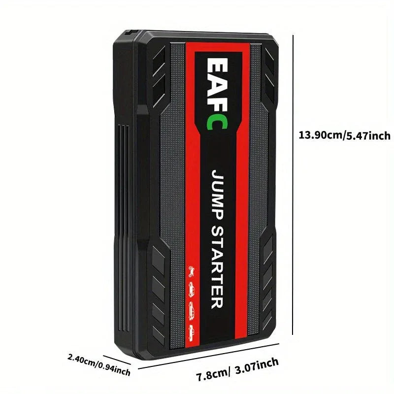 LuxAuto Elite Démarreur de Voiture Portable | Booster d'urgence et chargeur de batterie mobile pour camping - car 12V, idéal pour les voyages - Rondor