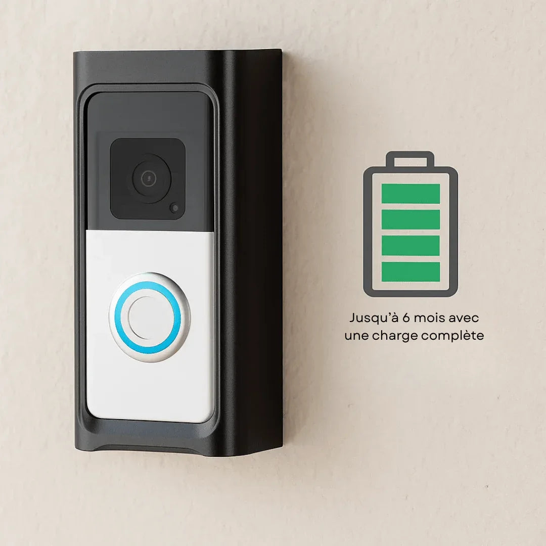 LuxGuard | Sonnette vidéo sans fil avec batterie pour une sécurité optimale - Rondor