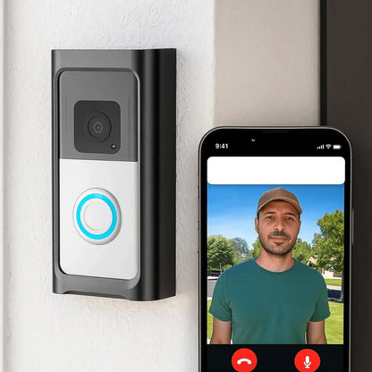 LuxGuard | Sonnette vidéo sans fil avec batterie pour une sécurité optimale - Rondor