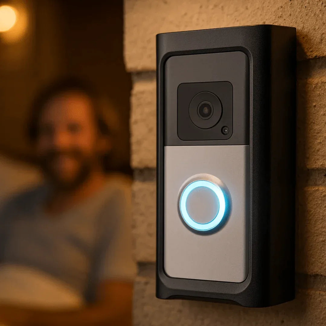 LuxGuard | Sonnette vidéo sans fil avec batterie pour une sécurité optimale - Rondor