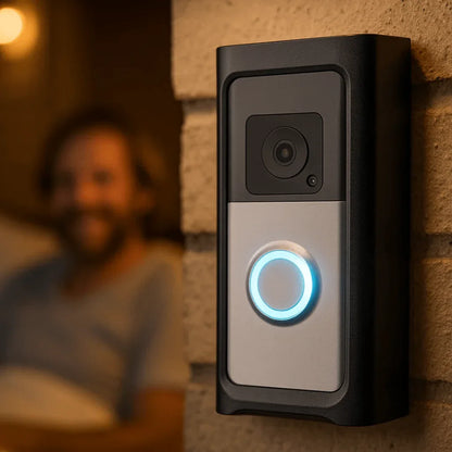 LuxGuard | Sonnette vidéo sans fil avec batterie pour une sécurité optimale - Rondor