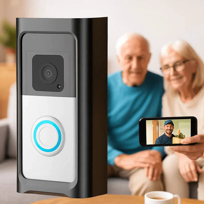 LuxGuard | Sonnette vidéo sans fil avec batterie pour une sécurité optimale - Rondor