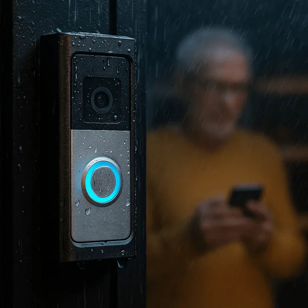 LuxGuard | Sonnette vidéo sans fil avec batterie pour une sécurité optimale - Rondor
