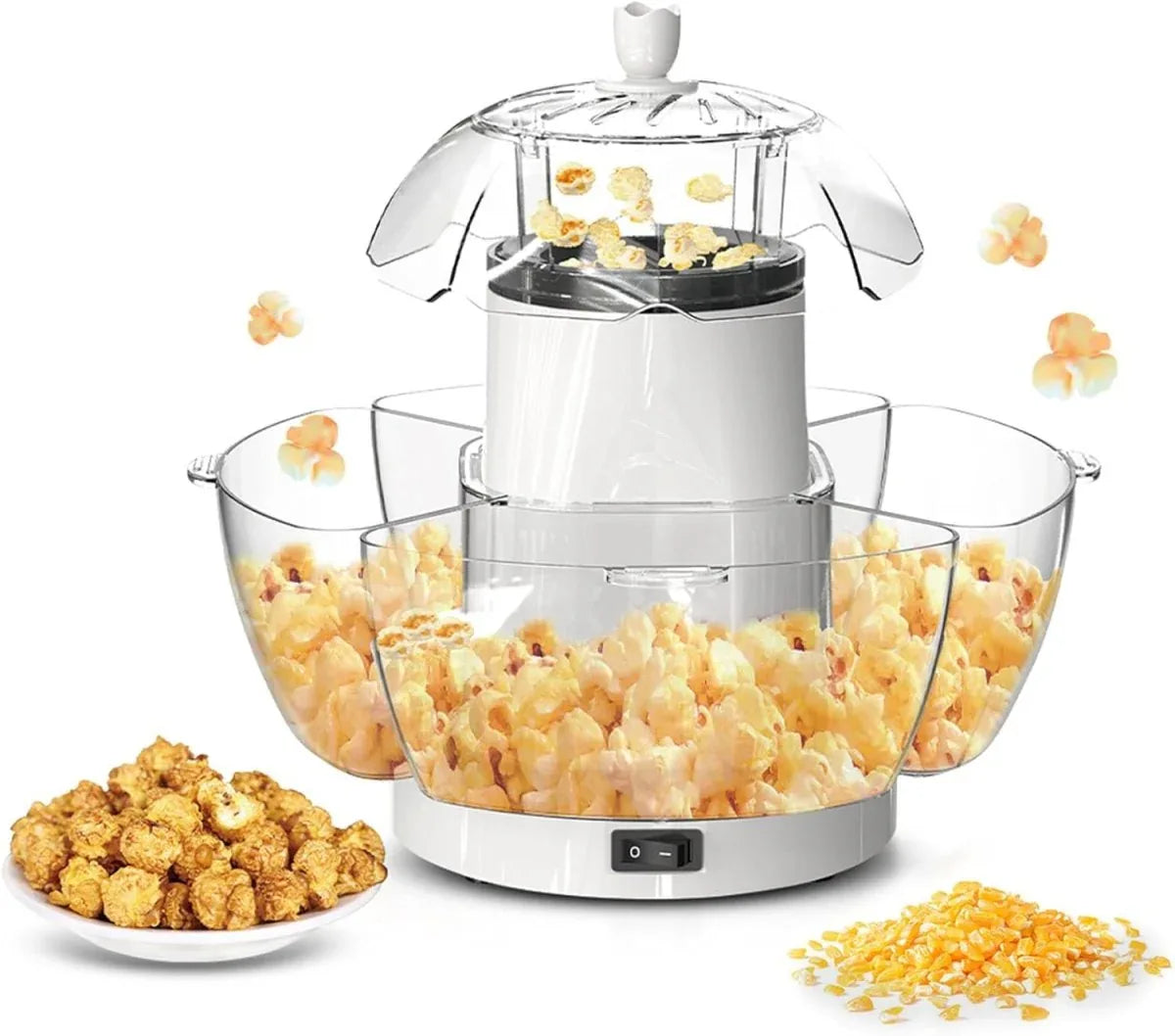 Machine à Pop - Corn Automatique 1200W – Air Chaud Sans Huile - Rondor