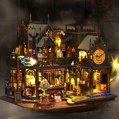 Maison Livre Captivante – Puzzle 3D en Bois avec Éclairage Magique - Rondor