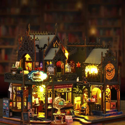 Maison Livre Captivante – Puzzle 3D en Bois avec Éclairage Magique - Rondor
