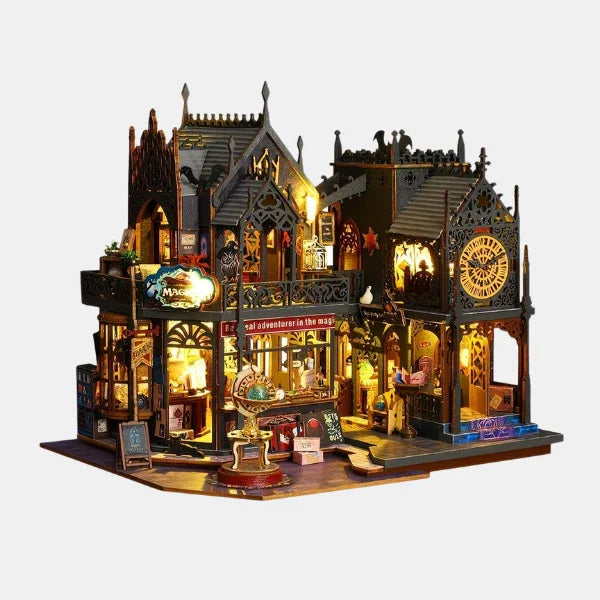 Maison Livre Captivante – Puzzle 3D en Bois avec Éclairage Magique - Rondor