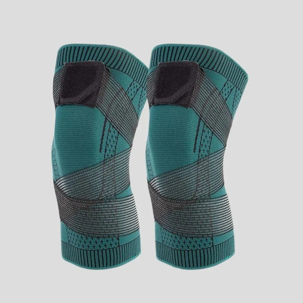 Manchon de Compression Réglable pour Genou – Bande de Soutien avec Sangle Sécurisée - Rondor