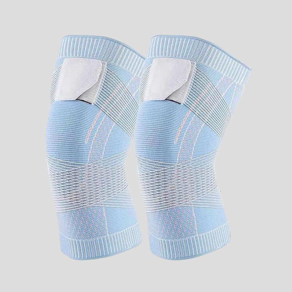 Manchon de Compression Réglable pour Genou – Bande de Soutien avec Sangle Sécurisée - Rondor