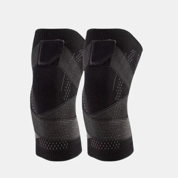 Manchon de Compression Réglable pour Genou – Bande de Soutien avec Sangle Sécurisée - Rondor