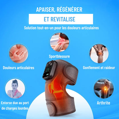 Massageur de genoux sans fil avec 5 niveaux de température - Rondor