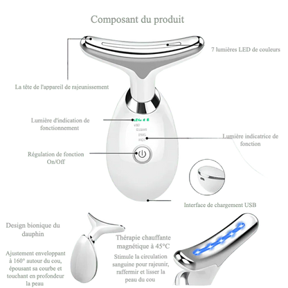 Masseur EMS Visage & Cou – Fermeté & Contour Remodelé - Rondor
