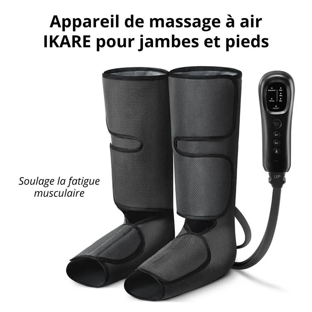 Masseur Fishtec mollets & pieds - Masseur de Jambes avec Compression d'Air pour la Circulation et Relaxation - Rondor