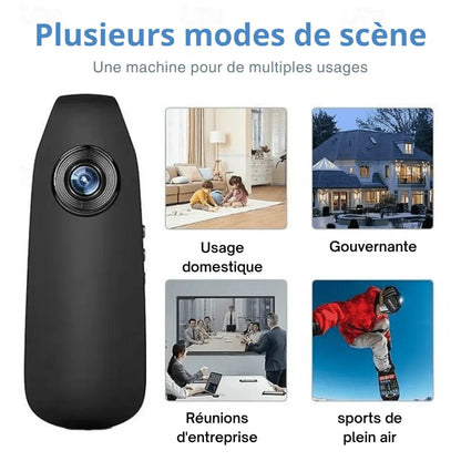 Mini Caméra 1080P – Enregistrement Discret Avec Vision Nocturne et Carte Mémoire 32 Go - Rondor