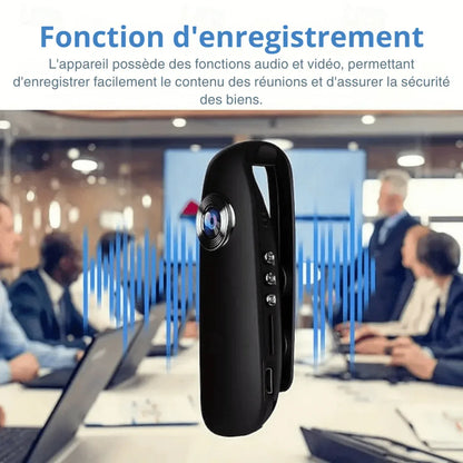 Mini Caméra 1080P – Enregistrement Discret Avec Vision Nocturne et Carte Mémoire 32 Go - Rondor