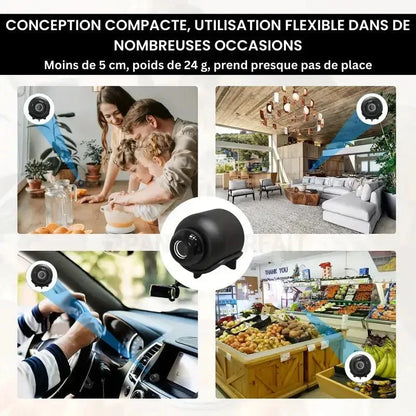 Mini Caméra Espion Sans Fil, Contrôle à Distance et Enregistrement HD - Rondor