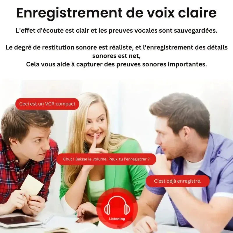 Mini Caméra Espion Sans Fil, Contrôle à Distance et Enregistrement HD - Rondor