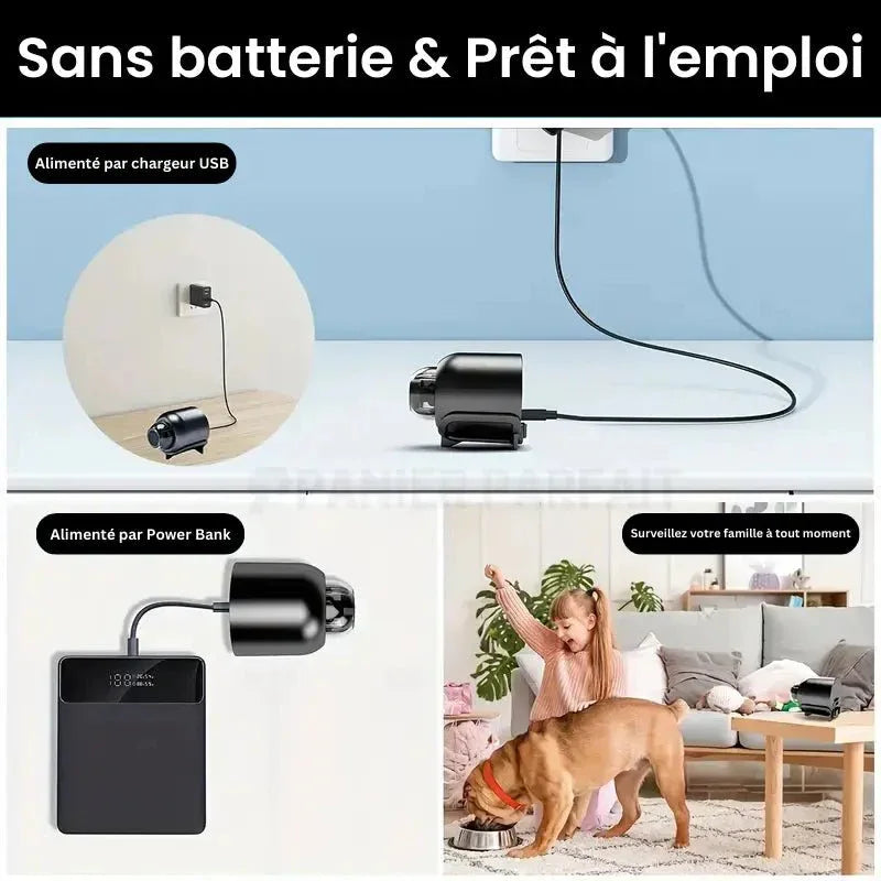 Mini Caméra Espion Sans Fil, Contrôle à Distance et Enregistrement HD - Rondor