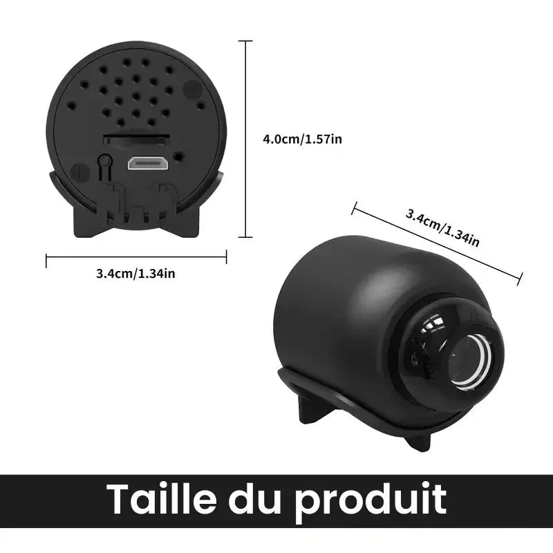 Mini Caméra Espion Sans Fil, Contrôle à Distance et Enregistrement HD - Rondor