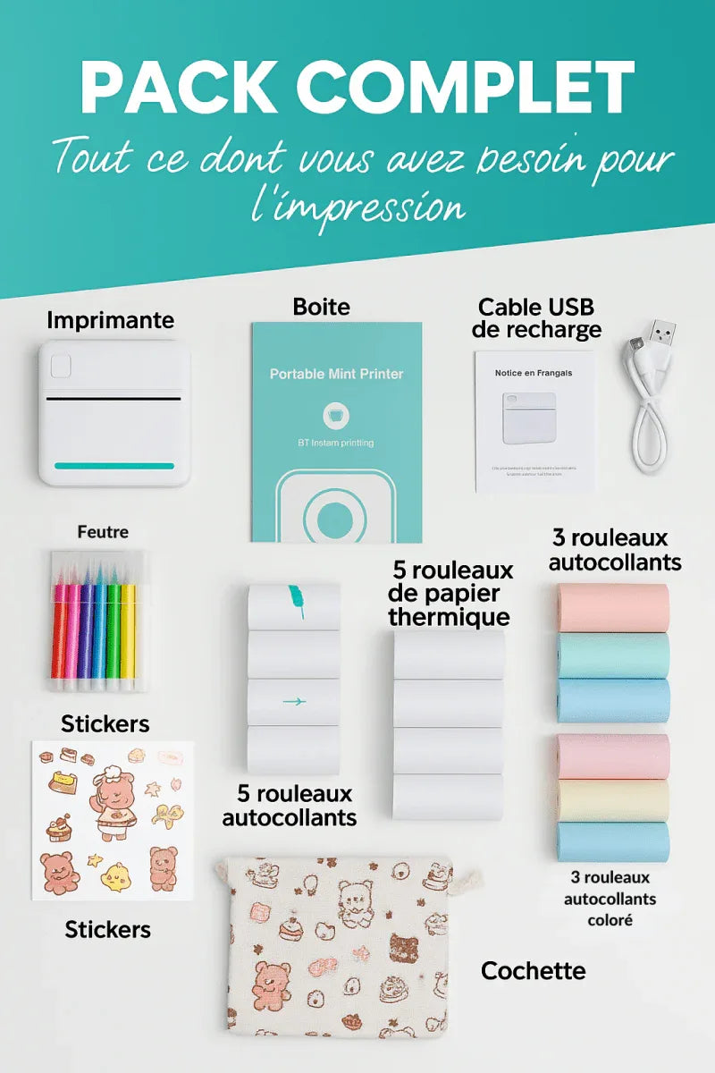 Mini imprimante portable - Rondor