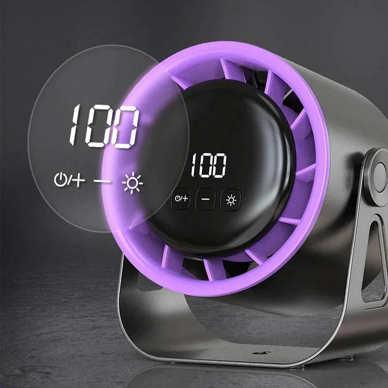 Mini ventilateur de table silencieux à 100 vitesses avec affichage numérique - Rondor