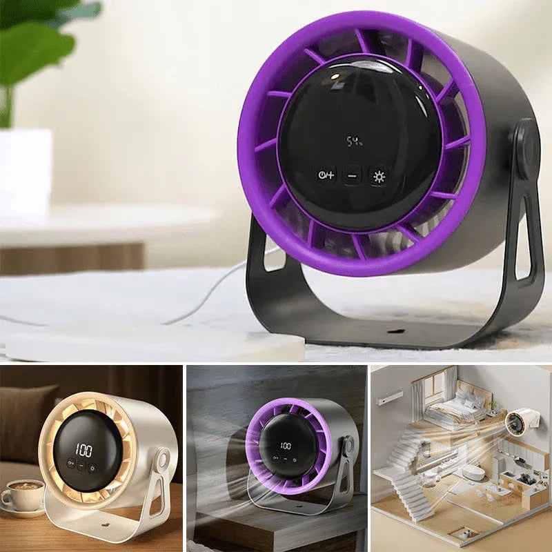 Mini ventilateur de table silencieux à 100 vitesses avec affichage numérique - Rondor