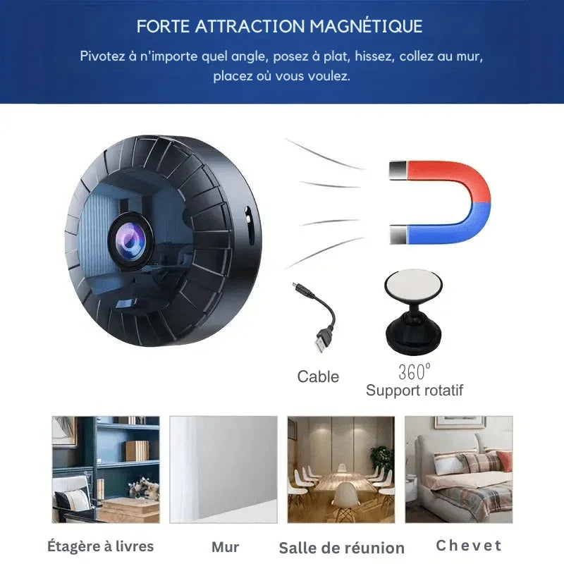 MiniCam™ – Caméra Espion 4K WiFi avec Vision Nocturne et Détection de Mouvement | RONDOR - Rondor