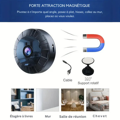 MiniCam™ – Caméra Espion 4K WiFi avec Vision Nocturne et Détection de Mouvement | RONDOR - Rondor