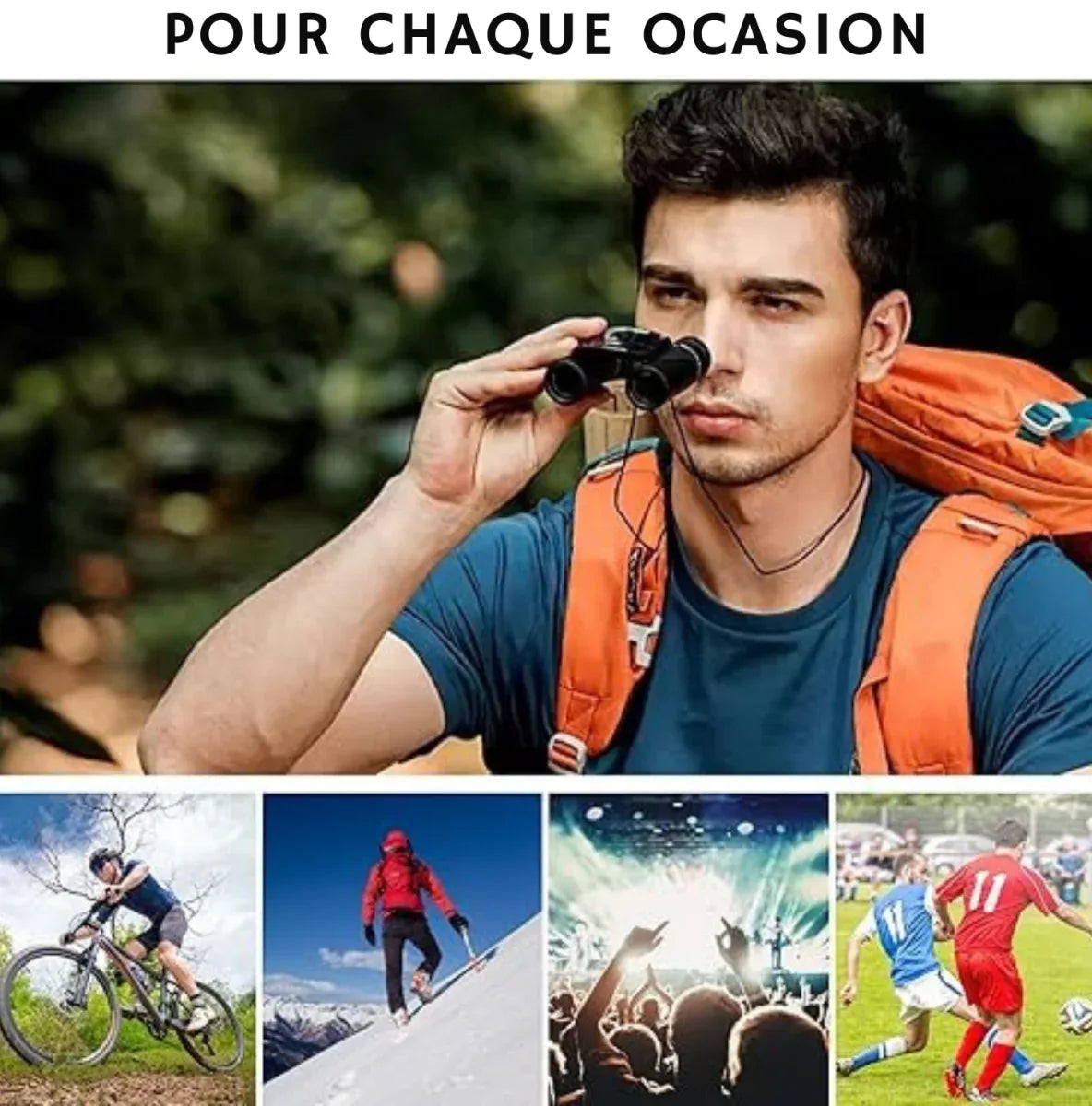 Minijumelles randonnée pliant longue portée de 2000M - Rondor