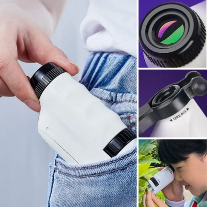 MiniScope™ – Microscope Portable pour Enfant | Zoom 60x à 180x | RONDOR - Rondor