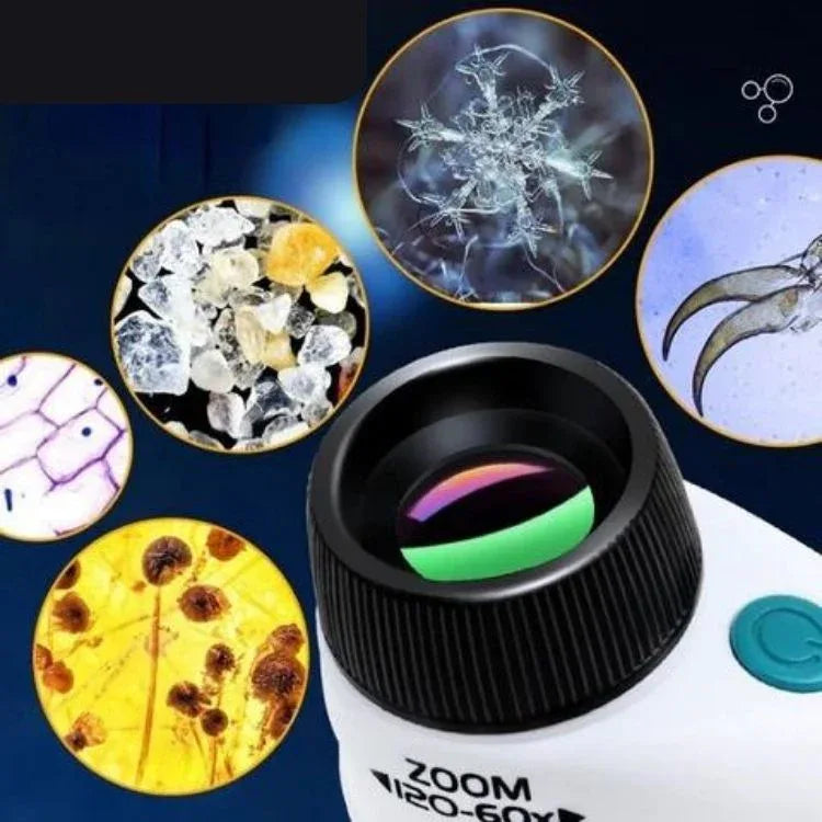 MiniScope™ – Microscope Portable pour Enfant | Zoom 60x à 180x | RONDOR - Rondor