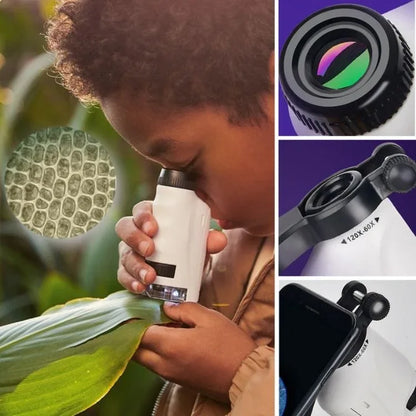 MiniScope™ – Microscope Portable pour Enfant | Zoom 60x à 180x | RONDOR - Rondor