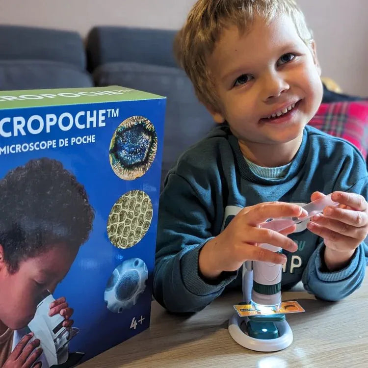 MiniScope™ – Microscope Portable pour Enfant | Zoom 60x à 180x | RONDOR - Rondor