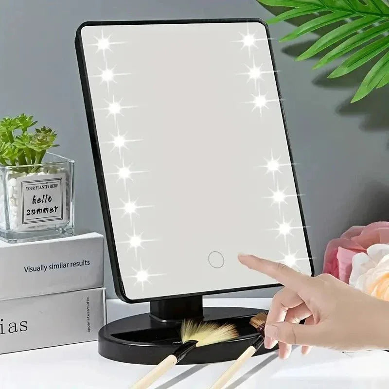 Miroir de Maquillage Lumineux - Coiffeuse de Maquillage à LED - Rondor