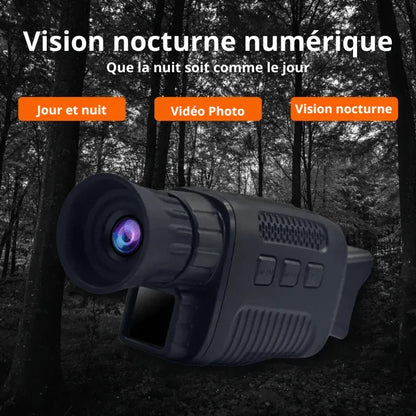 Monoculaire 5X Vision Nocturne avec Caméra HD, Enregistrement Vidéo Chasse - Rondor
