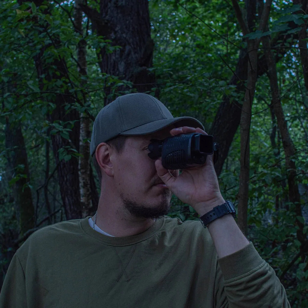 Monoculaire 5X Vision Nocturne avec Caméra HD, Enregistrement Vidéo Chasse - Rondor