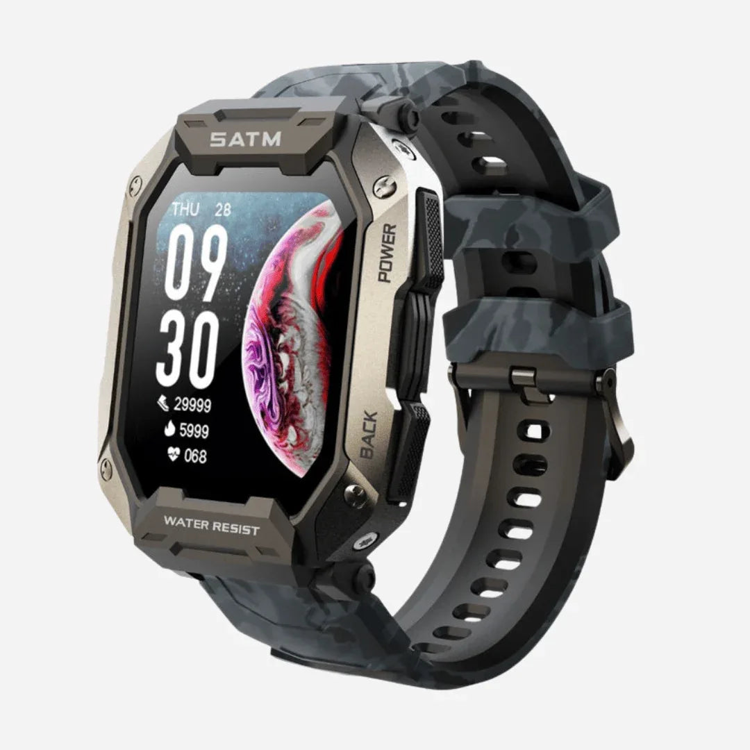 Montre Connectée Tactique Militaire – Ultra Résistante & Autonomie Longue Durée - Rondor