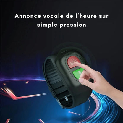 Montre GPS Intelligente pour Seniors – Traceur SOS 4G, Suivi Santé & Alertes d’Urgence - Rondor