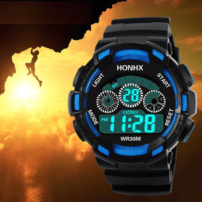 Montre numérique étanche pour garçons - Rondor